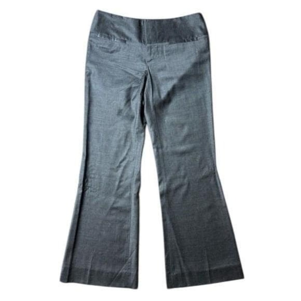 alice + olivia Wool Gray Flared Dress Pants Women's Size 8 - Picture 5 of 10
